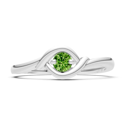 Wrap Solitaire Lunara Curve Ring