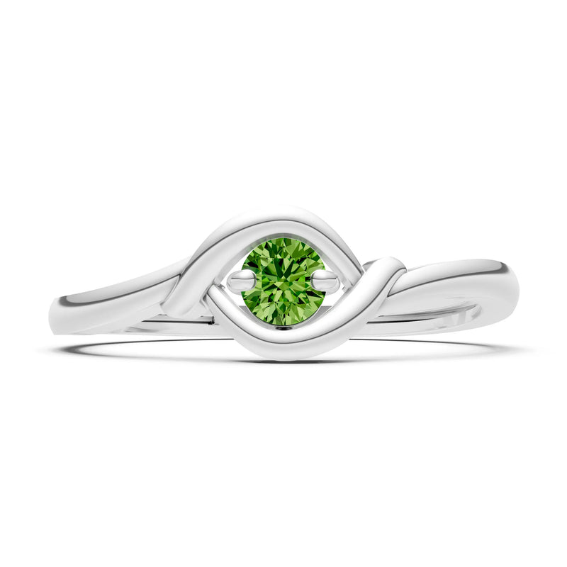 Wrap Solitaire Lunara Curve Ring