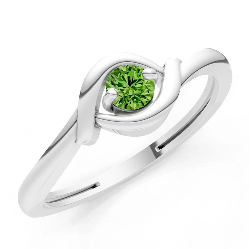 Wrap Solitaire Lunara Curve Ring