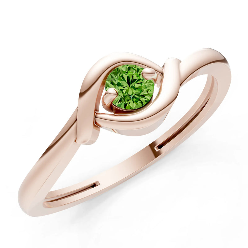 Wrap Solitaire Lunara Curve Ring