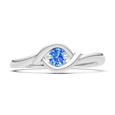 Wrap Solitaire Lunara Curve Ring