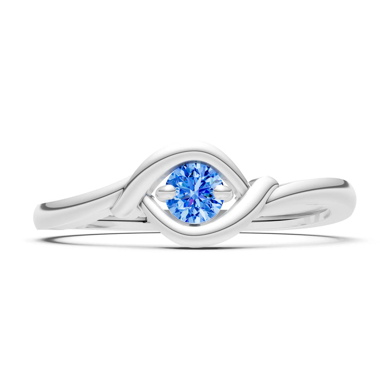 Wrap Solitaire Lunara Curve Ring