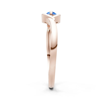 Wrap Solitaire Lunara Curve Ring