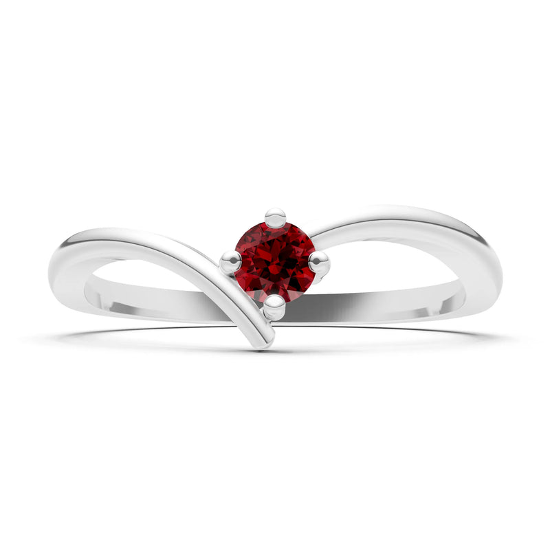 Asymmetrical Solitaire Sirius Ring