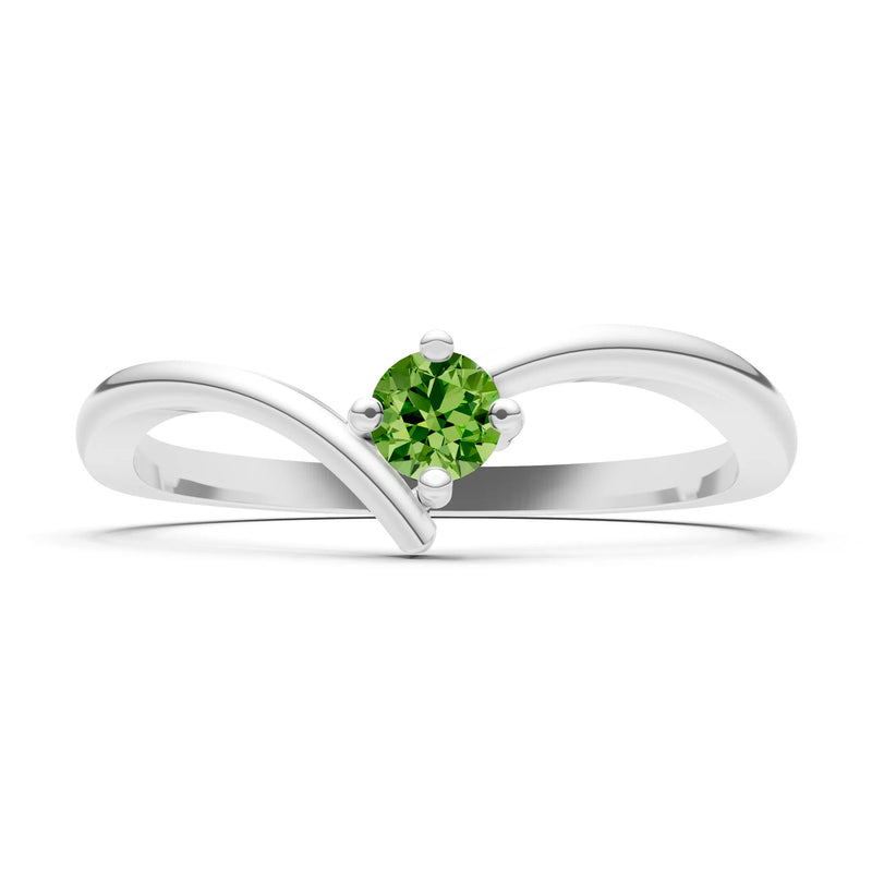 Asymmetrical Solitaire Sirius Ring