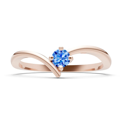 Asymmetrical Solitaire Sirius Ring