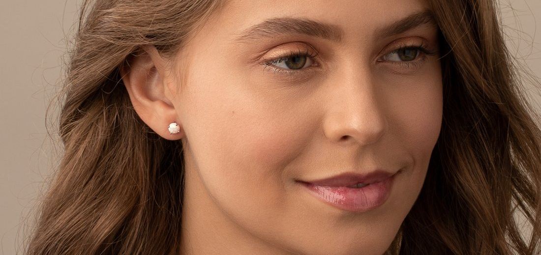 opal earring jewelry in 14k gold and sterling silver