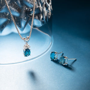 London Blue Topaz Jewelry Sterling Silver & 14K Gold | Free