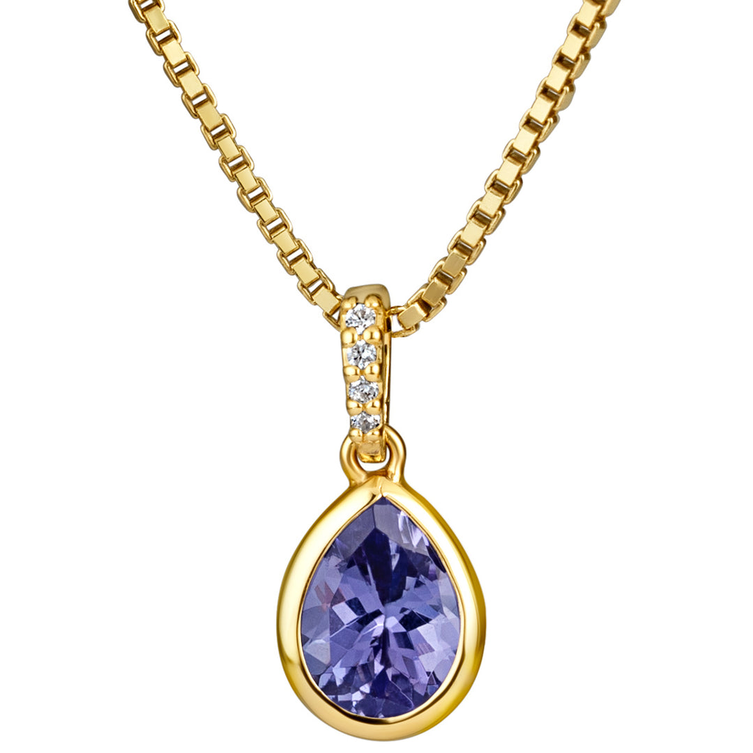 AAA++ Natural Tanzanite Necklace, offers Natural Tanzanite and Citrine Necklace, Tanzanite Faceted Rondelle and Citrine Faceted Barrel Beads, Gift