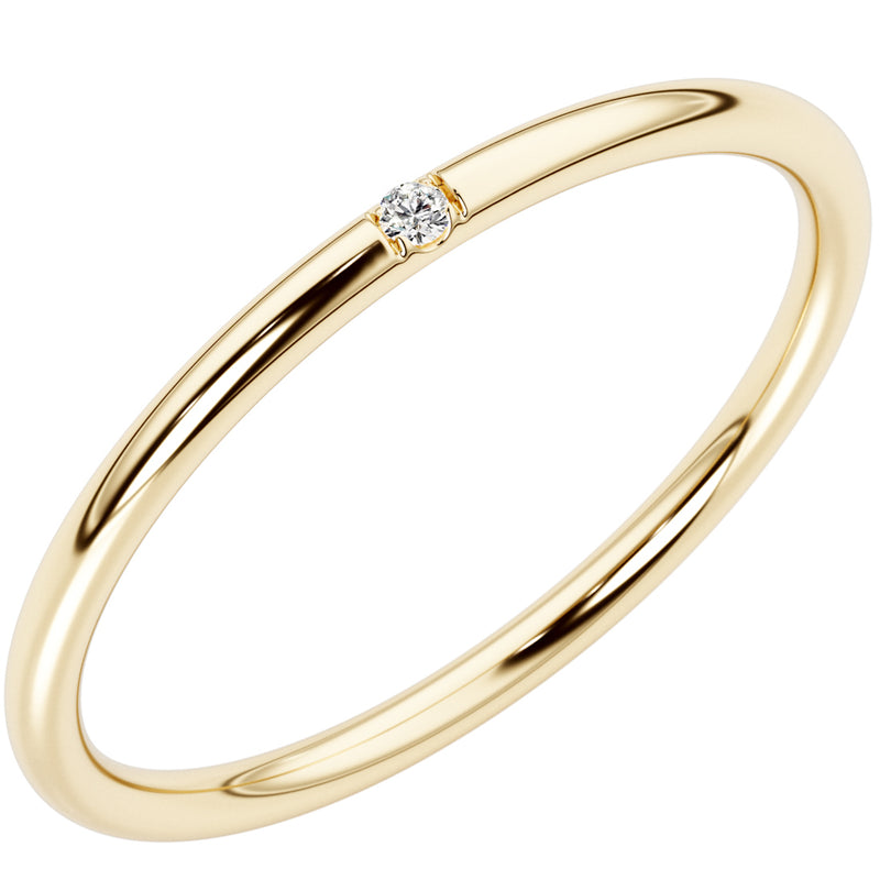 Diamond Orion Ring Band 14K Yellow Gold Plated Sterling Silver