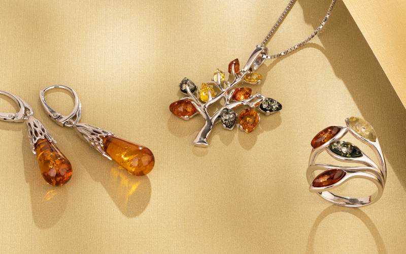 amber jewelry for women, natural, baltic amber jewelry