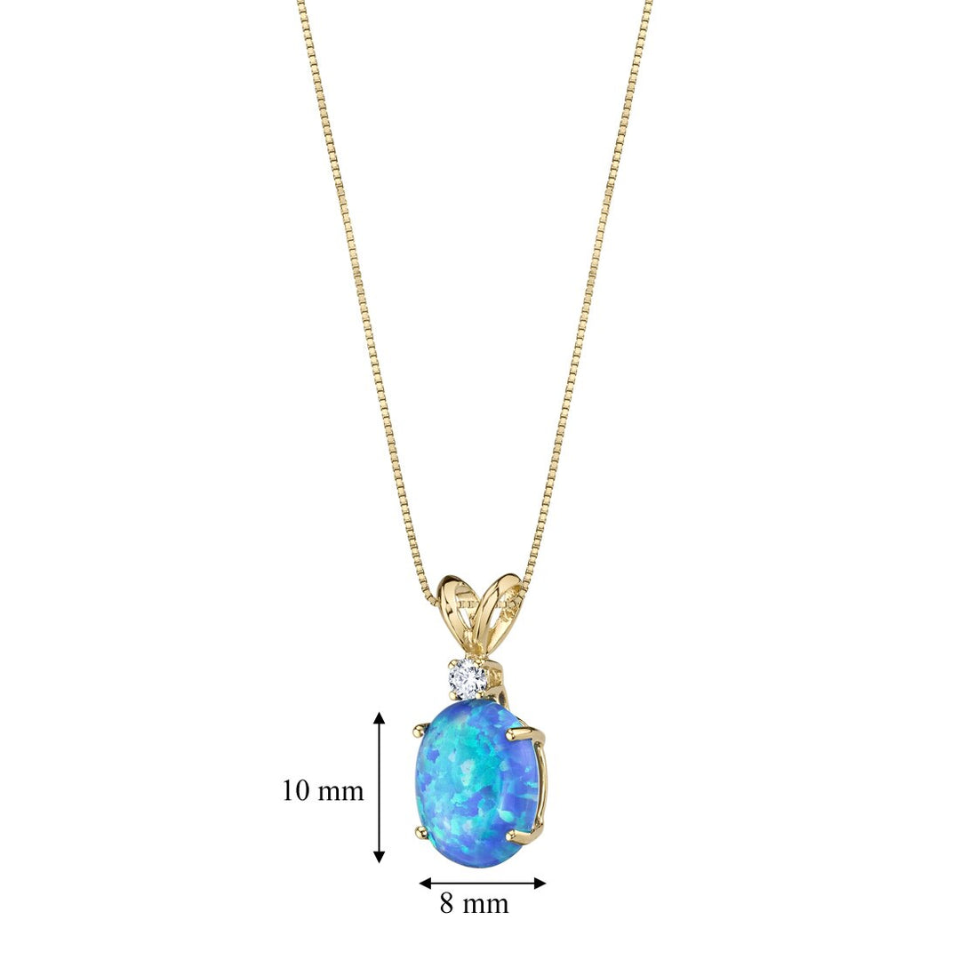 Outlets 14 Karat Gold Bright Blue Opal Twinkling Star Necklace