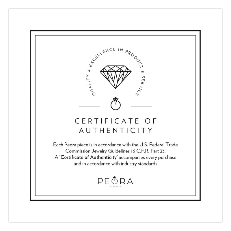 Peora Certificate of Authenticity