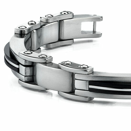 Sophisticated Mens Stainless Steel Bracelet