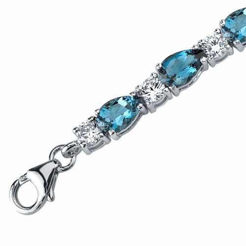 CRAFTD London クラフトロンドン BLUE TENNIS BRACELET 3MM Blue Tennis Bracelet (Silver) 3mm | CRAFTD London