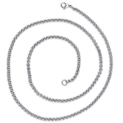 3mm Stainless Steel Rolo Chain in 22, 24, 26, 30, and 36 inch