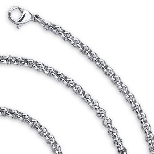 4mm Stainless Steel Rolo Chain in 22, 24, 26, 30, and 36 inch