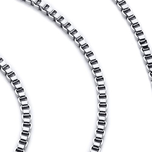 3mm Stainless Steel Box Chain in 22, 24, 26, 30 and 36 inch