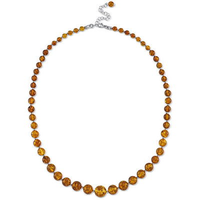 Genuine Baltic Amber Graduated Strand Necklace, 19 inches Length with 2.5 inch Extender