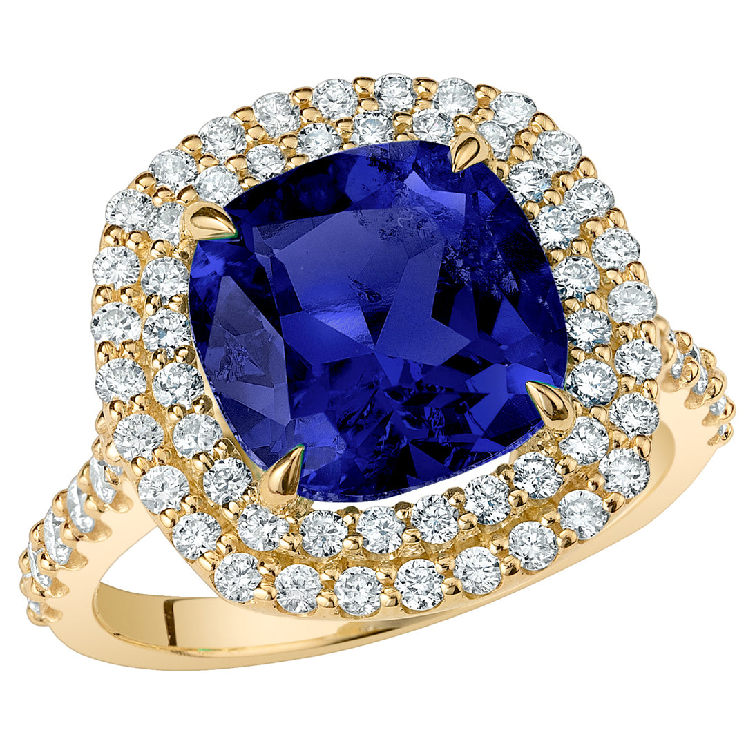 14k Real Gold Sapphire Statement Rings for Women - 14k Solid Gold Sapphire Knight online Rings - 14k Gold Blue Sapphire Stacking Rings