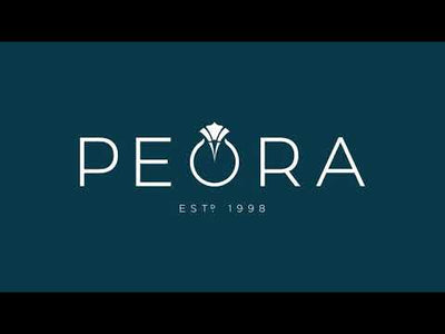 Video of London Blue Topaz And Lab Grown Diamond Halo Pendant In 14 Karat Yellow Gold P10154. Includes a Peora gift box. Free shipping, 30-day returns, authenticity guaranteed. 