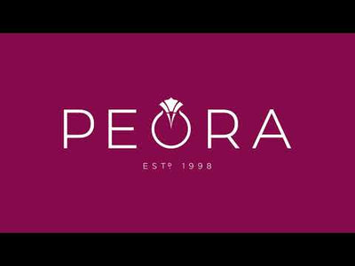Video of Peora Created Ruby Stackable Ring in Rose-Tone Sterling Silver SR12038. Includes a Peora gift box. Free shipping, 30-day returns, authenticity guaranteed. 