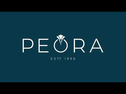 Video of Peora London Blue Topaz and Lab Grown Diamond Pendant in 14 Karat Rose Gold P10140. Includes a Peora gift box. Free shipping, 30-day returns, authenticity guaranteed. 